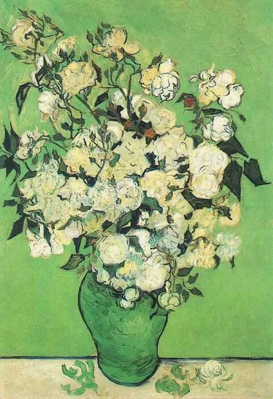 172-Vincent van Gogh-Natura morta con rose rosa in un vaso, 1890 - The Metropolitan Museum of Art, New York  